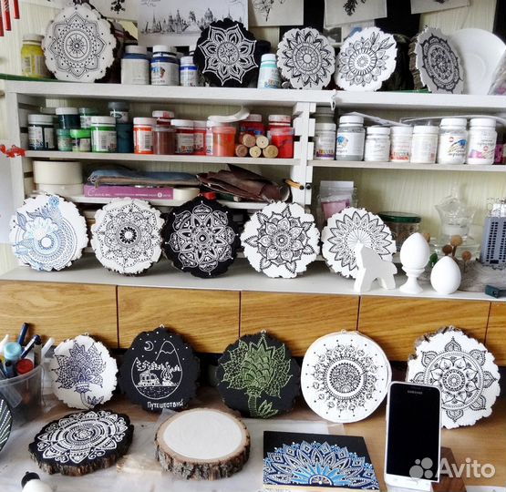 Спилы. Панно. Подарок. Мандала