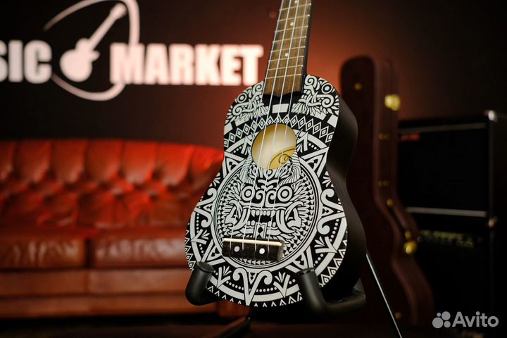 Укулеле Сопрано с рисунком (Комплект)