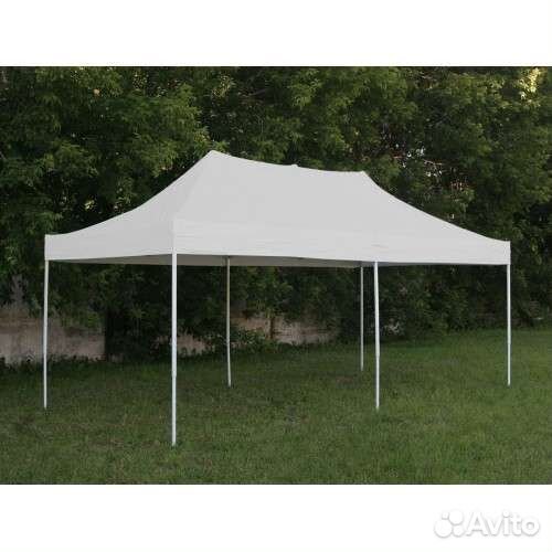 Тент шатер гармошка 6 на 3 метра белый