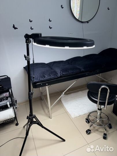 Кольцевая лампа 54 см со штативом