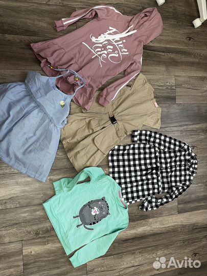 Вещи пакетом для девочки 122-128