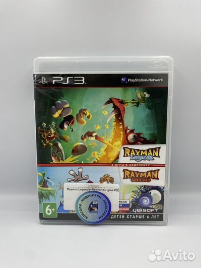 Rayman Legends+Rayman Origins PS3 (б/у, рус.)