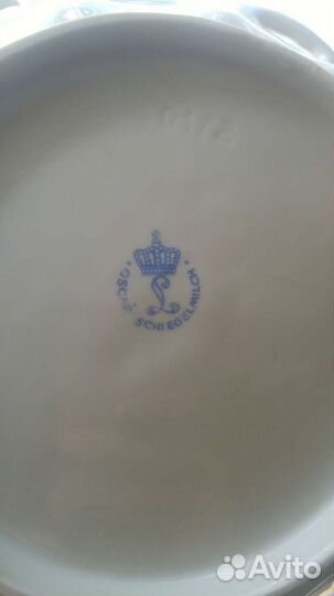 Фарфоровыя редкая тарелка германя
