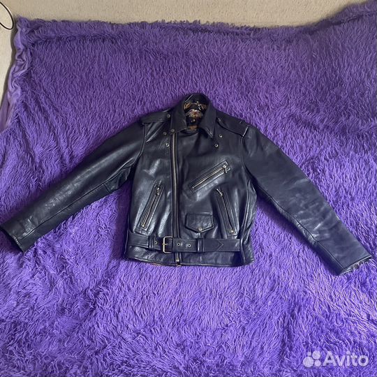 Мотокуртка кожаная мужская
