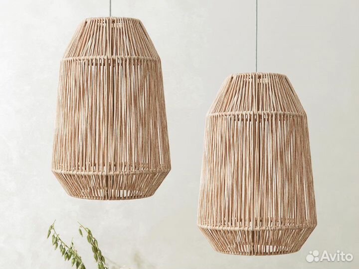 Абажур плетеный