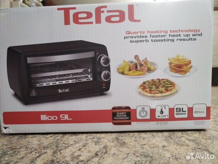 Мини печь Tefal lllico 9L новая