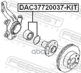 Подшипник ступичный передний (37x72x37) (renault