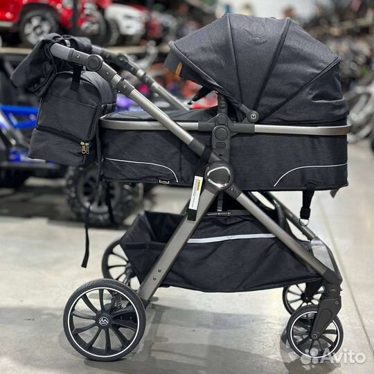 Коляска Luxmom V8 2в1 с тёплым конвертом новая