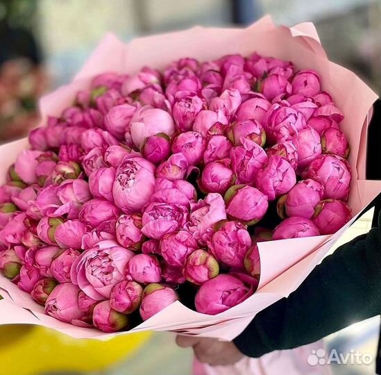 Пионы Букет пионов Доставка цветов