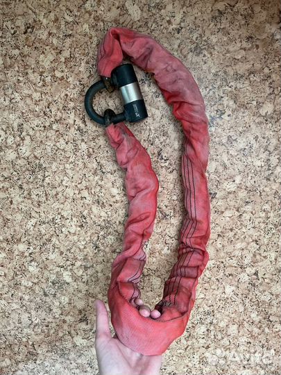 Противоугонная цепь + замок (неубиваемые)