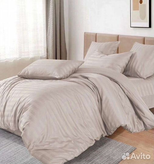 Белье постельное страйп сатин 2 сп