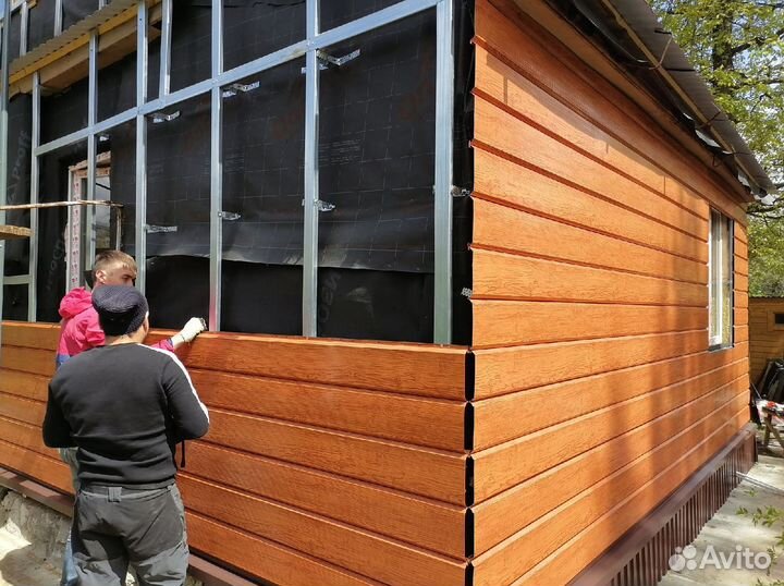 Фасадные работы Монтаж Ремонт фасада Сайдинг панел