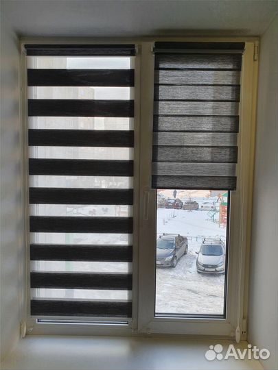 Рулонные шторы день ночь