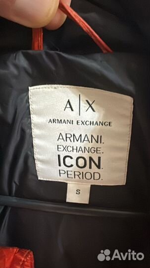 Пуховик мужской armani exchange