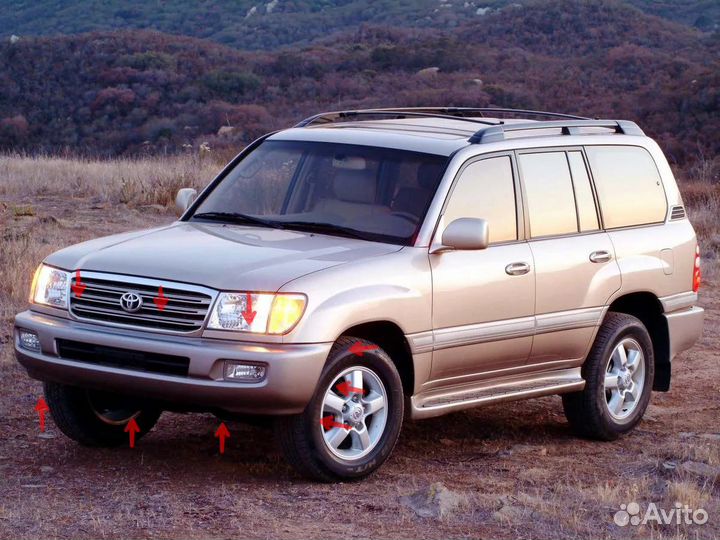 Бампер высокопрочный TLC 100/105, LX470