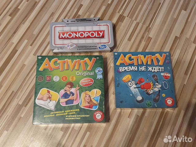 Настольные игры Hasbro Activity и Monopoly