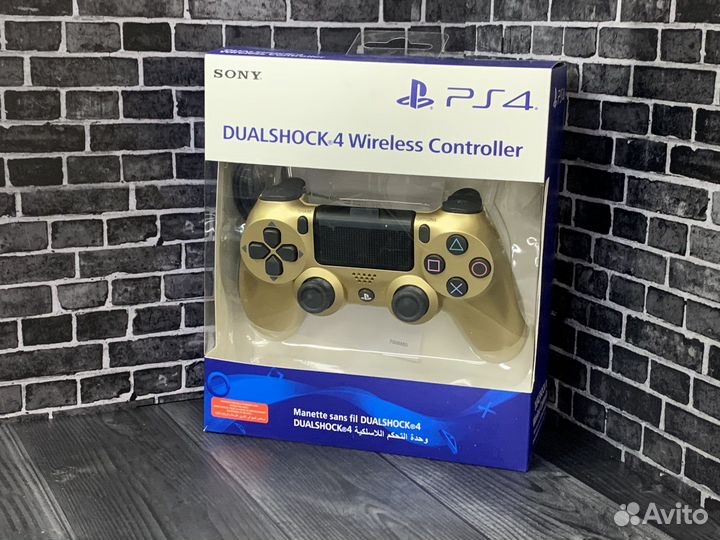 Джойстик sony PS4 DualShock золото новый