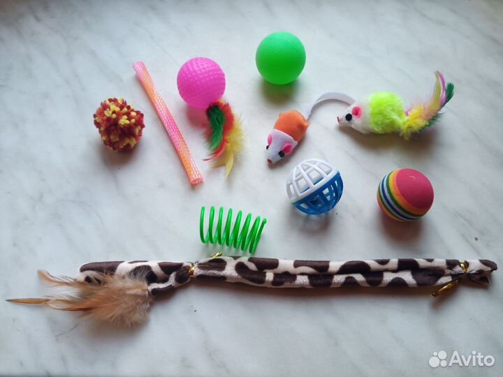 Игрушки, тоннель и домик для кота/кошки новые