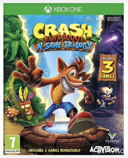 Crash bandicoot N. sane trilogy xbox ONE/XS ключ