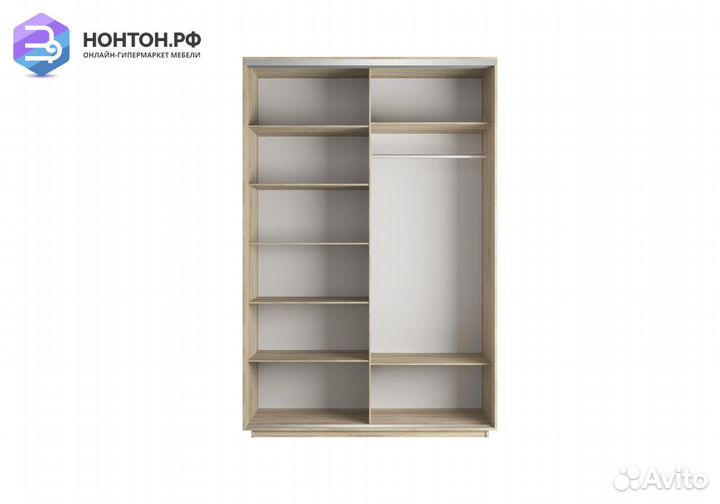 Шкаф-купе Нонтон 2-дверный сонома / ночной Лондон