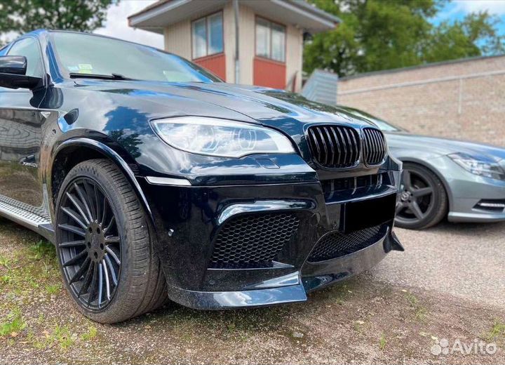 Bmw x6 e71 губа накладка юбка