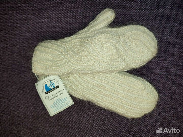 Варежки новые из козьего пуха