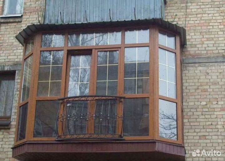 Балкон пластиковый французкое остекление