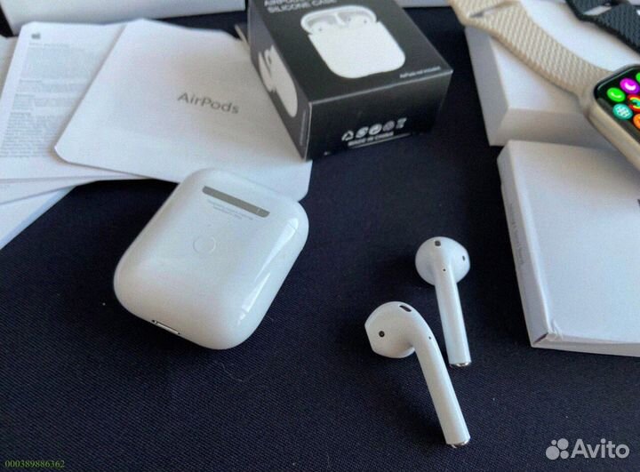 AirPods 2 + Apple watch 9 45mm (Комплект)