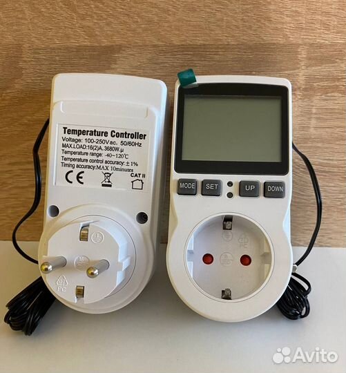 Терморегулятор/термостат в розетку с датчиком