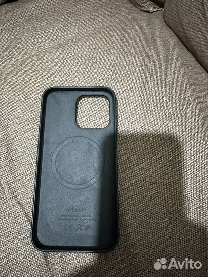 Чехол на iPhone 14 pro max кожаный(оригинал)
