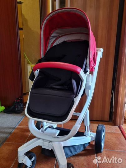 Коляска babylux 2 в 1 с прогулочная,люлька,стол
