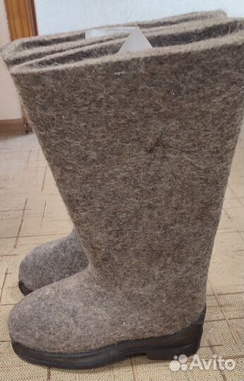 Валенки с резиновой подошвой 45