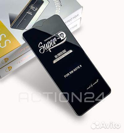 Стекло с рамкой полного покрытия на Xiaomi Poco M3