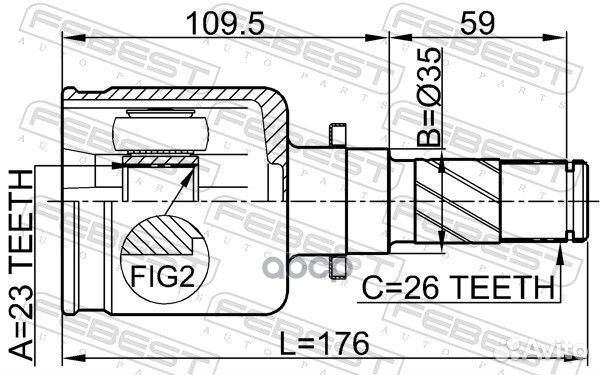 Шрус 0511-M320atlh 0511-M320atlh Febest