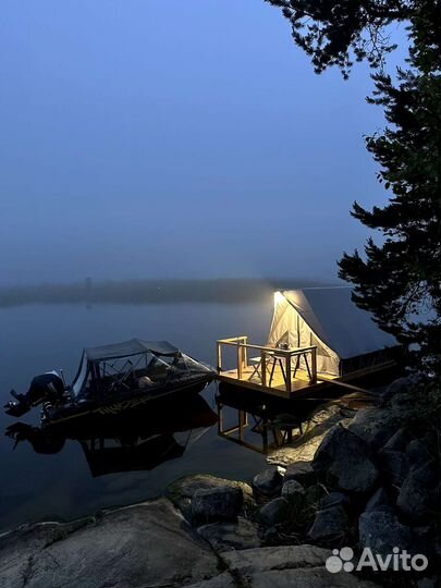 Плот Дом Палатка