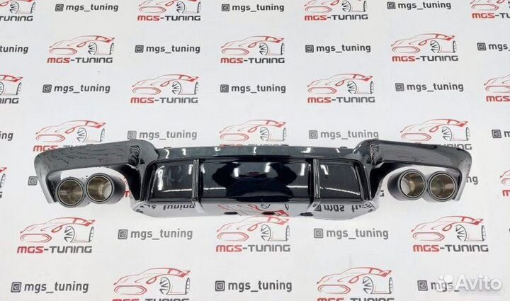 Диффузор с насадками BMW 5 series F10 M5 V-Style