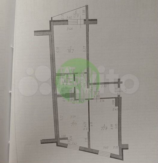 2-к. квартира, 76,7 м², 3/10 эт.
