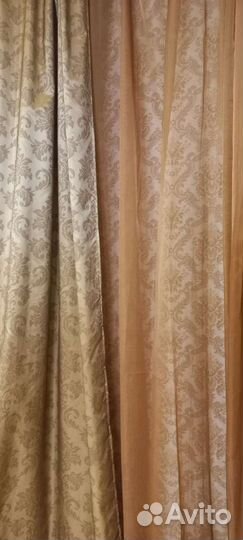 Комплект шторы и тюль бу