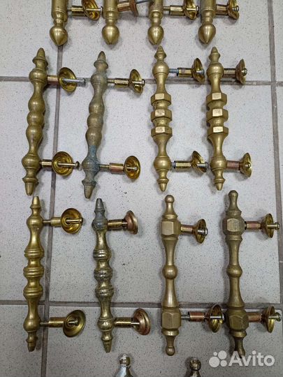 Ручки бронзовые дверные.старинные