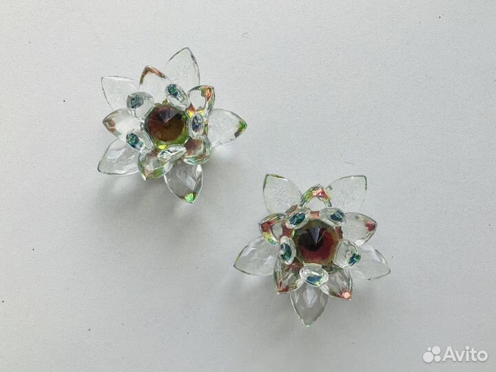 Цветок лотоса фигурка лотос из стекла