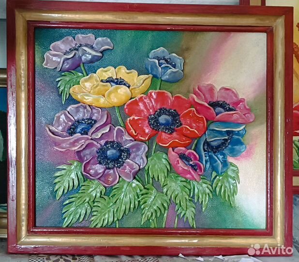 Объёмная картина из солёного теста