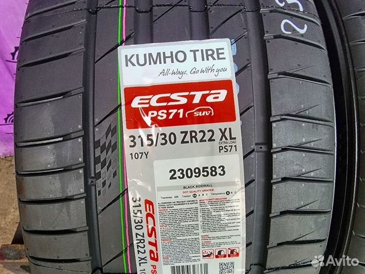 Kumho Ecsta PS71 SUV 315/30 R22