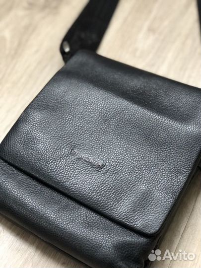 Мужская кожаная сумка через плечо moscotte