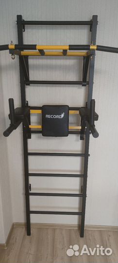 Детская шведская стенка с турником и брусьями