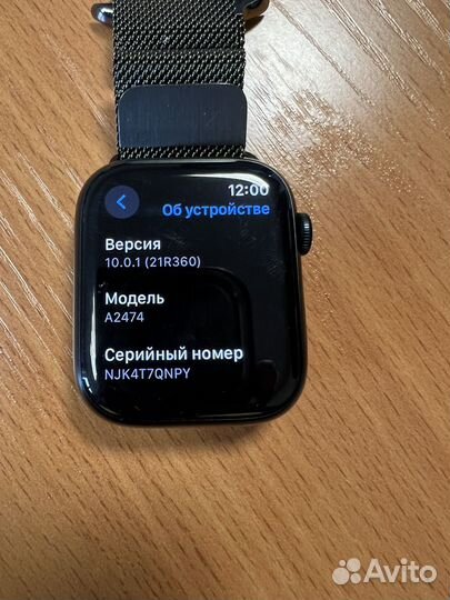 Apple Watch 7 45мм Midnight a6 90