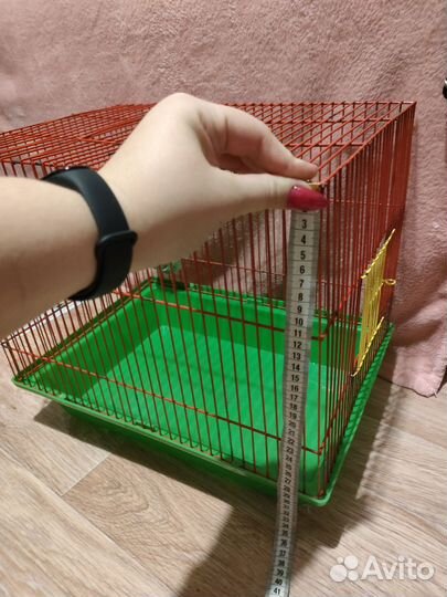 Клетка 25х40х28 б/у (поилка и 2 упаковки опилок)