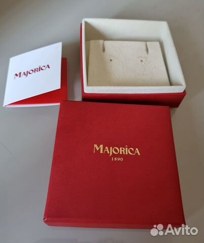 Футляр+сертификат Majorica для украшений