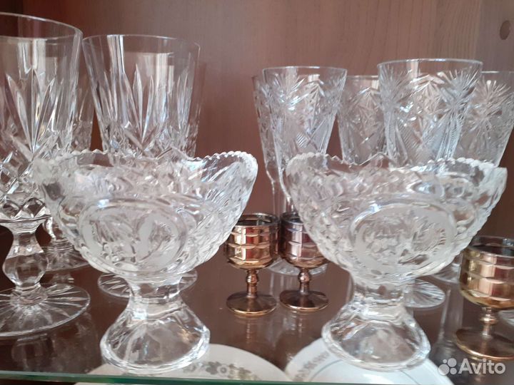 Конфетница хрусталь СССР