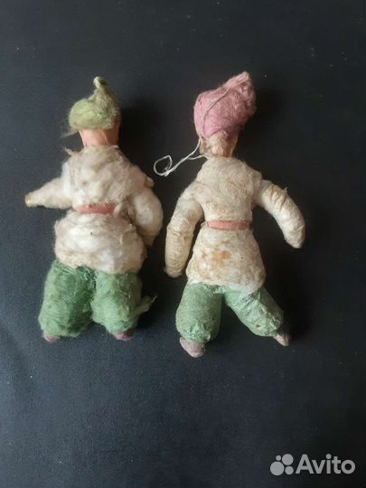 Ватные елочные игрушки СССР