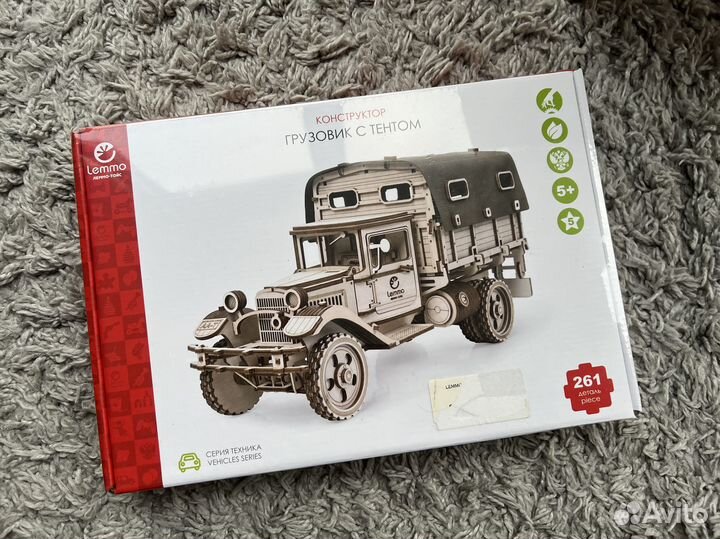 Конструктор модель Леммо деревянный грузовик